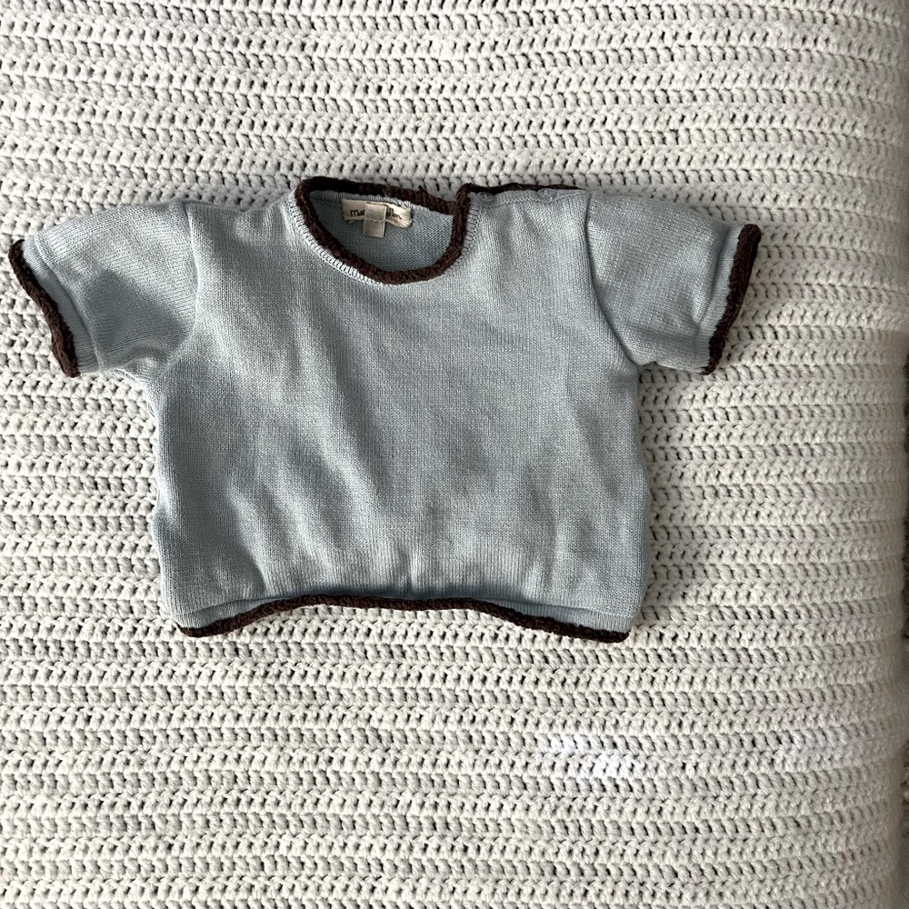 Gender neutral Blue baby sweater